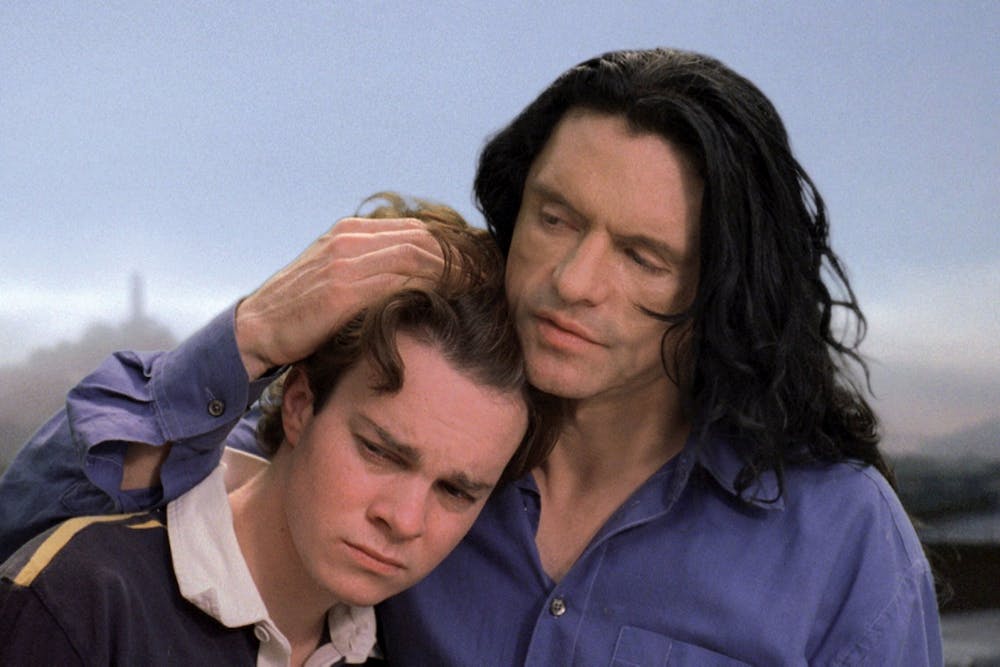 <p>Philip Haldiman and Tommy Wiseau protray Denny and Johny in the 2003 film &quot;The Room.&quot; ﻿“The Room,” fondly known as the best worst movie, will play at 8 p.m. Feb. 11, 2023, at the Buskirk-Chumley Theater.</p>