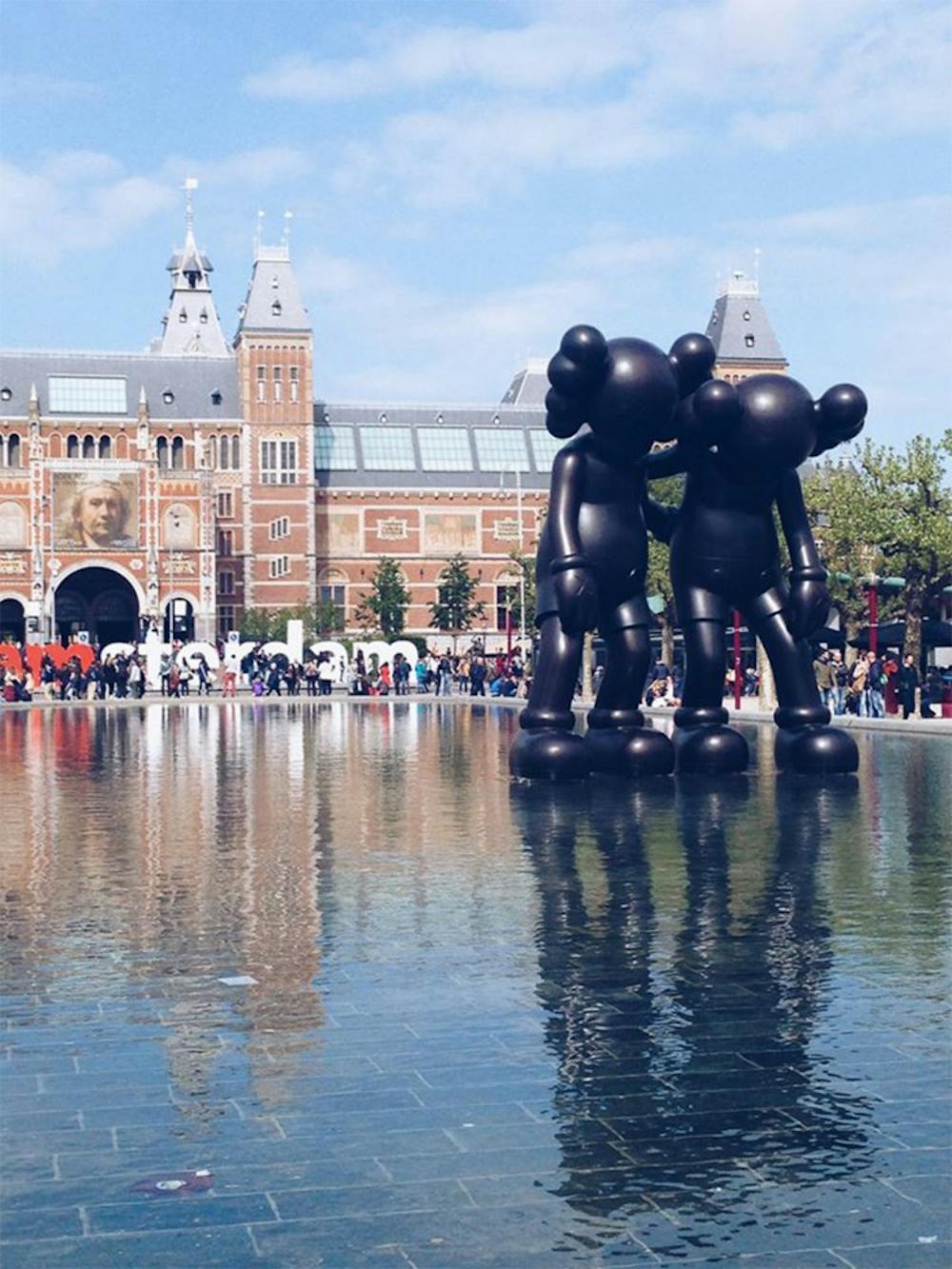 Museumplein, located in Amsterdam, features three major museums and a concert hall.