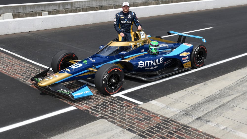 Conor Daly is photographed May 22 at the 2022 Indianapolis 500 Qualification. 