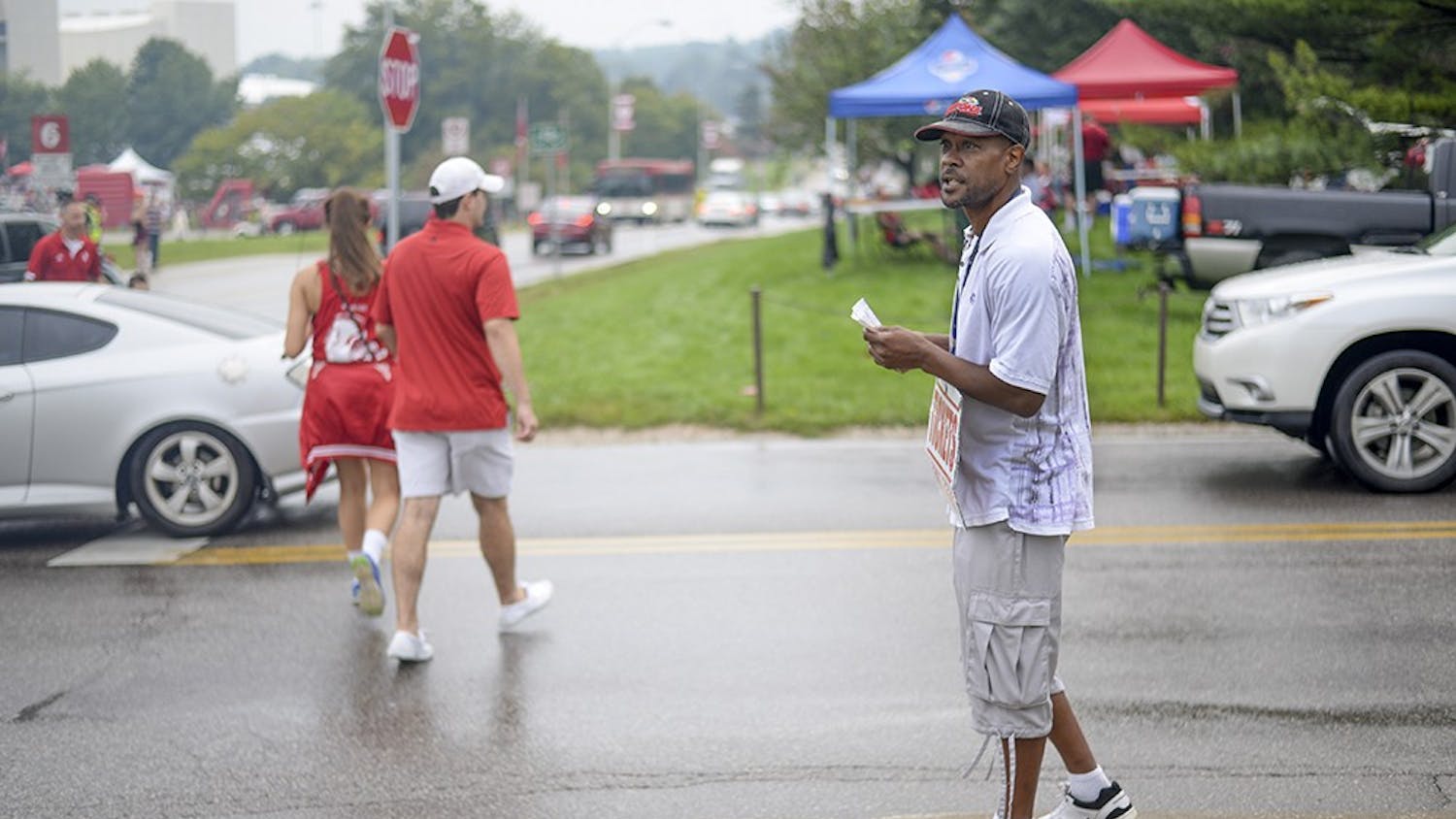 Most people walk right past Jeffery while he scalps for tickets, but persistence gets him closer to his goal between $200 and $300 for each game. "You'll get 15,000 no's before you hear a yes," Jeffery said. "You can't be sensitive in this business." 