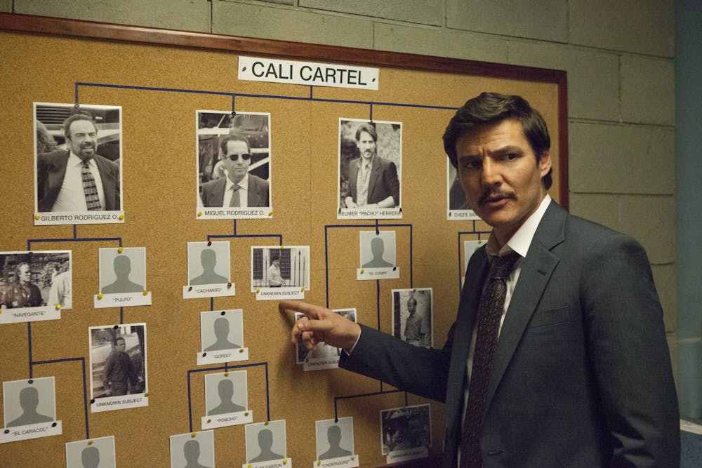 <p>Publicity still shows Pedro Pascal as Javier Peña in &quot;Narcos.&quot; ﻿<br/></p>
