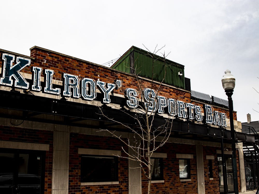 Kilroy’s Sports Bar stands without its lights on March 9, 2020, on Walnut Street. Hoosier Chicks and Barstool are partnering with Kilroy’s Sports Bar to present “One Direction Night @ The Atrium.” The event will go from 10:30 p.m. to 2:30 a.m.