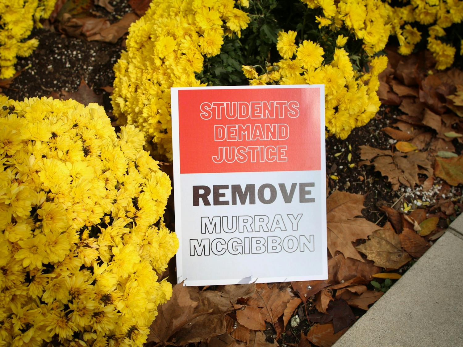 GALLERY: IU community members rally in response to an IDS investigation over Murray McGibbon
