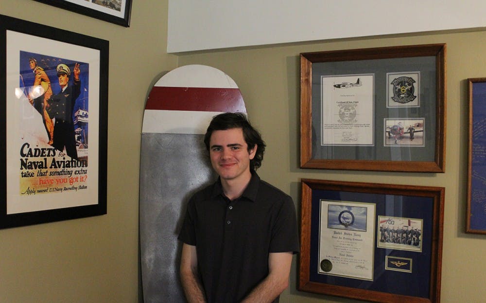 Thomas Stewart has been living on military bases all his life before moving to Bloomington with his family to attend IU. Stewart's father and brother served in the Navy, his father is retired 2 years, but his brother is still serving.