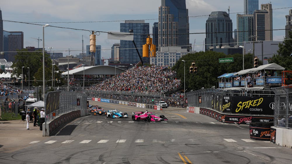 Andretti Autosport’s Kyle Kirkwood drives on the streets of Nashville at the NTT IndyCar Series Big Machine Music City Grand Prix on Sunday, August 6. Kirkwood was victorious for the second time this season. 