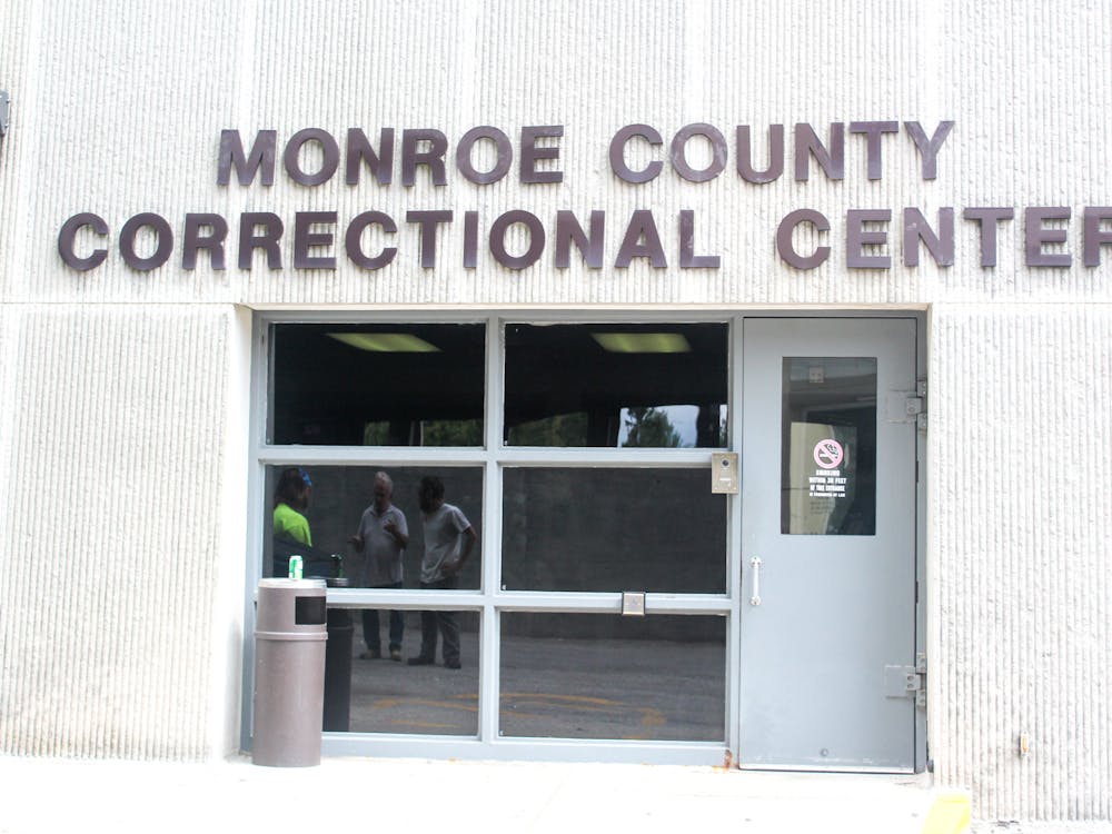 The Monroe County Correctional Center is photographed on Sept. 12, 2023. The Monroe County Correctional Center is located on College Avenue along with the Monroe County Courthouse and the Monroe County Sheriff&#x27;s Office. 