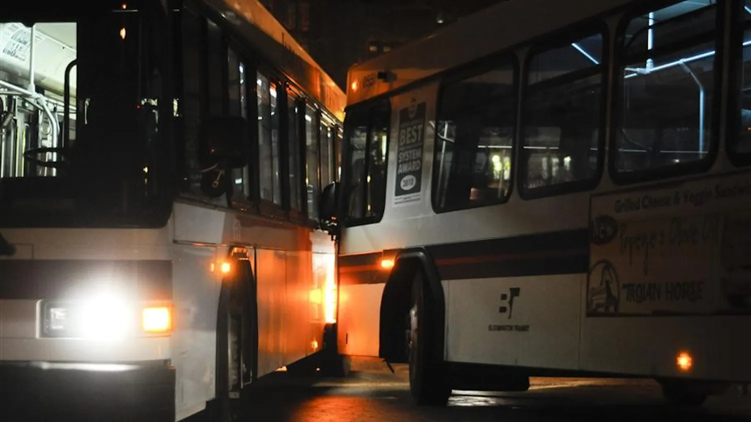 Buses Stopped