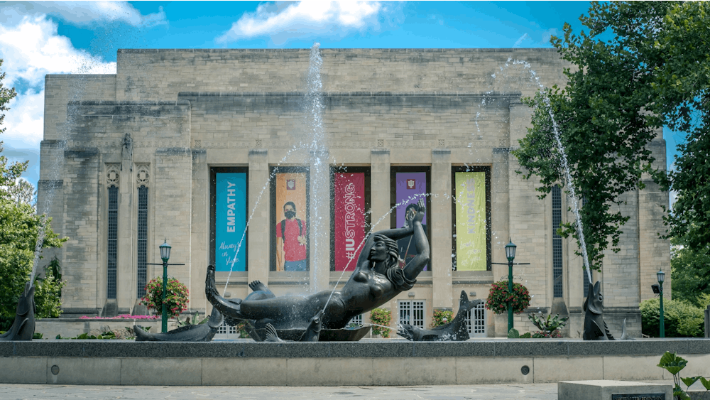Water flows Aug. 29 at Showalter Fountain. The event has previously taken place on the Fine Arts Plaza around Showalter Fountain, but new accommodations will be made due to the COVID-19 pandemic.