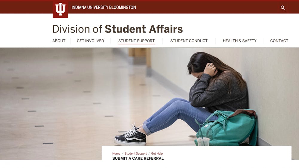 A screenshot shows the Division of Student Affairs website.