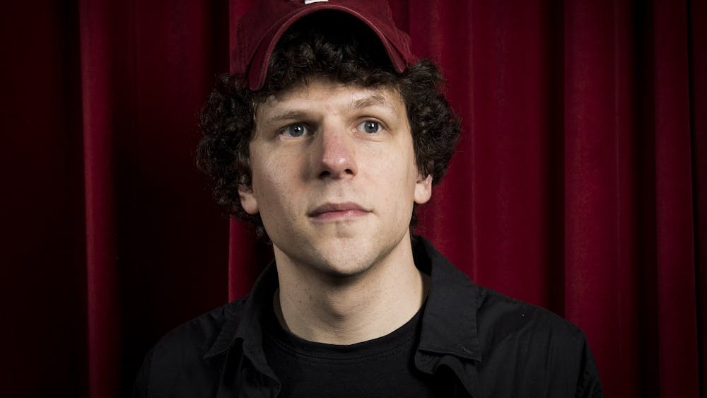 Oscar-nominated actor Jesse Eisenberg poses in an IU baseball cap. Eisenberg&#x27;s short film &quot;In the Morning Kitchen&quot; will screen at the IU Libraries Century of 16mm film conference this week.