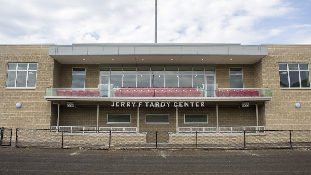 IU Athletics unveiled the new $7 million Jerry F. Tardy Center at Bill Armstrong Stadium to the men’s and women’s soccer teams Monday. The facility replaces a section of grandstands on the backstretch of the Little 500 track.