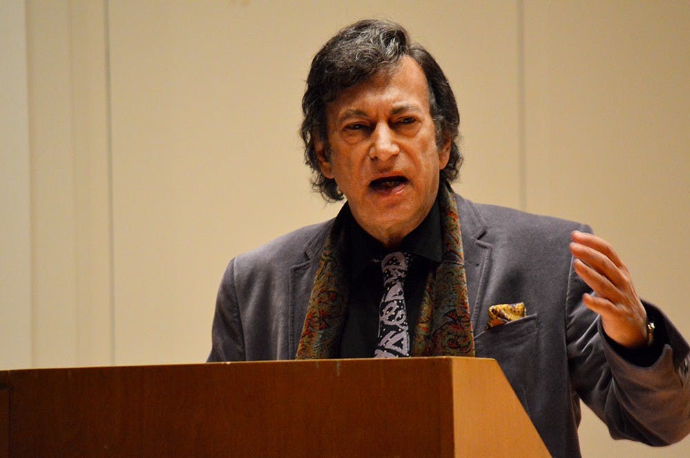 Internationally celebrated pianist, teacher, writer and broadcaster David Dubal lectures about the work of Alexander Scriabin during the Jacobs School of Music Lecture Series Monday evening in Ford-Crawford Hall. 