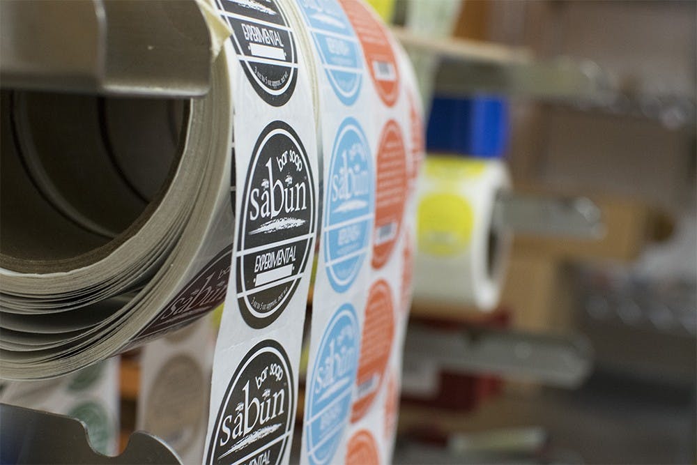 Soapy Soap owners take a hands-on approach to business, including designing labels for each individual product. A. Mahdi said being a local business gives them the ability to oversee the details of production.