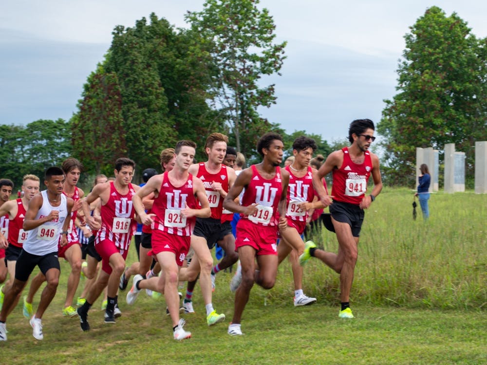 Indiana men's cross country won the 8K on Sept. 4, 2021, at the IU Championship Course. Indiana travels to Penn State for the Big Ten Championships Friday.