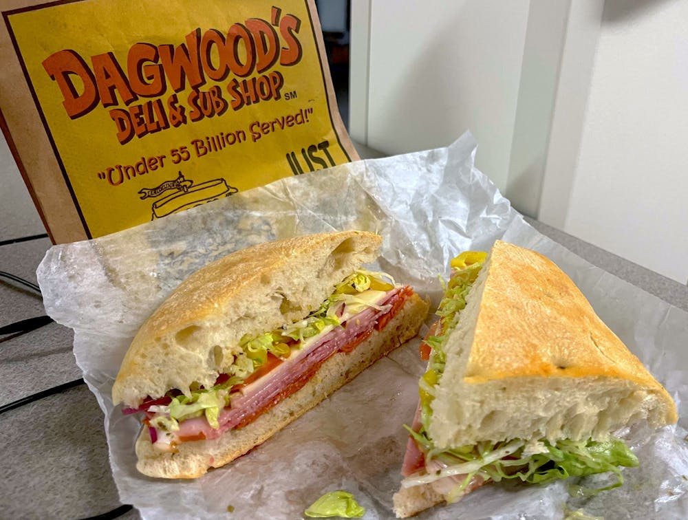 <p>The Vinny Pancini sandwich from Dagwood&#x27;s Deli &amp; Sub Shop is photographed May 11, 2023. There are restaurants-galore in Bloomington&#x27;s scenic and large downtown area.</p>