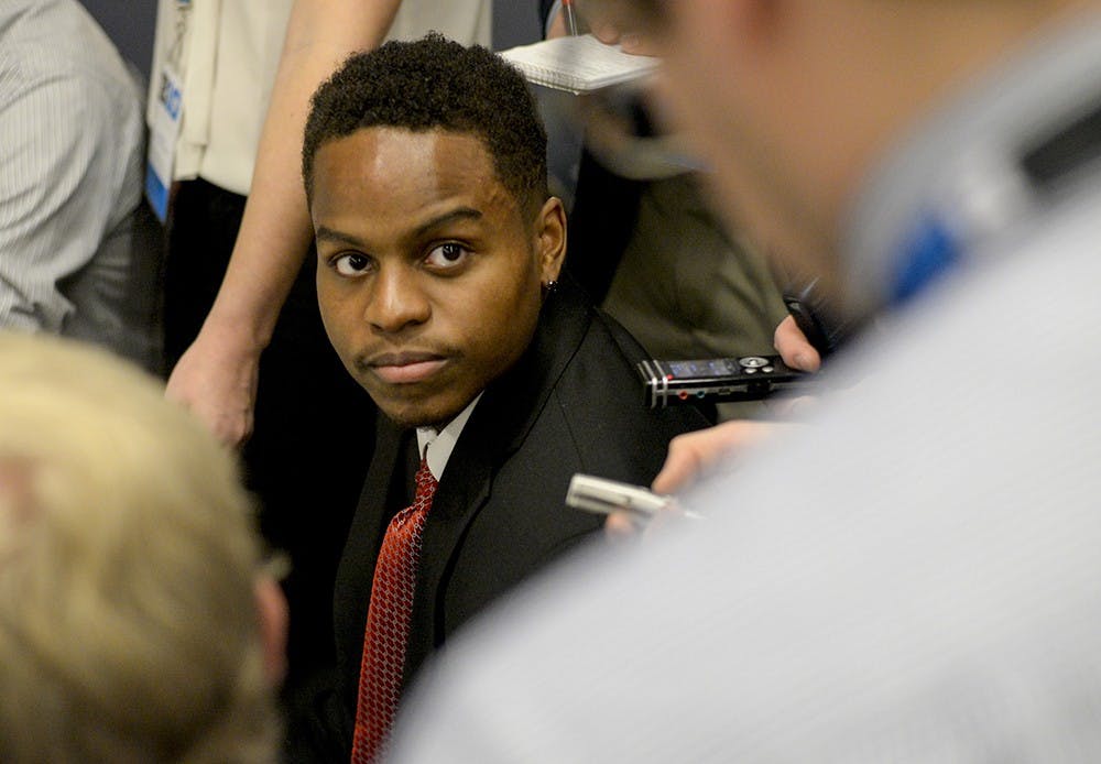 Junior Kevin "Yogi" Ferrell answers questions Thursday at Big Ten Media Day in Chicago, Ill.