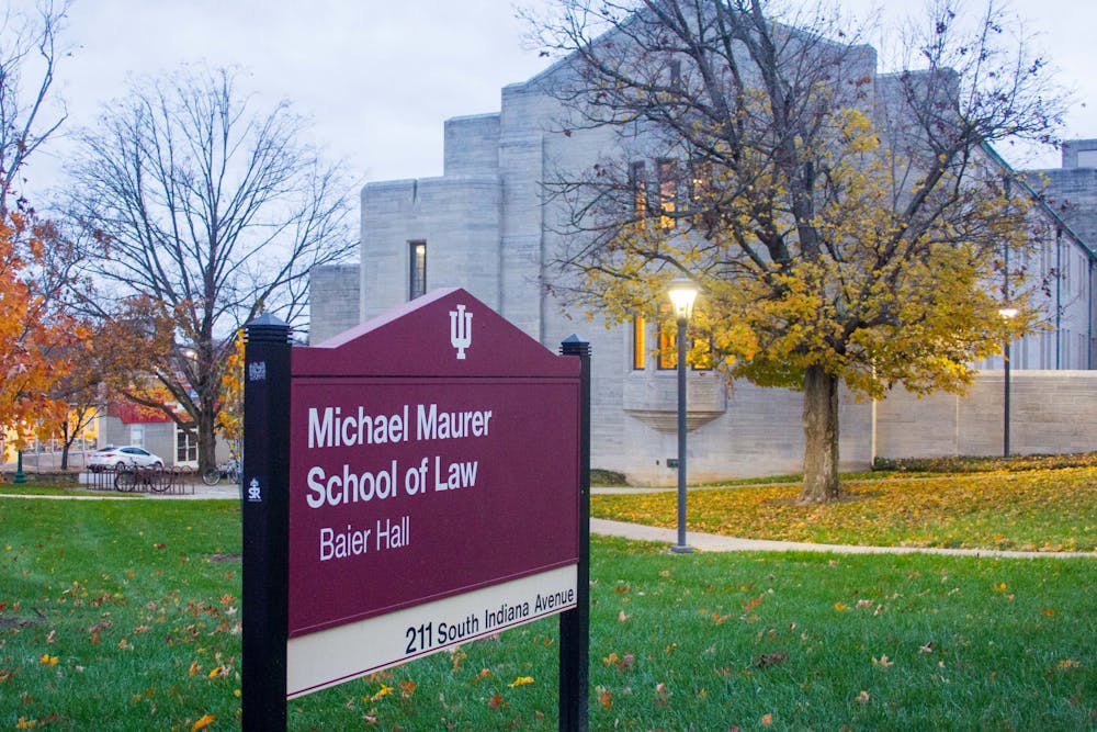<p>IU Maurer School of Law is seen on Nov. 15, 2021, on 211 S. Indiana Ave. Christina Ochoa will begin serving as dean of the Maurer School of Law on Nov. 1.</p>