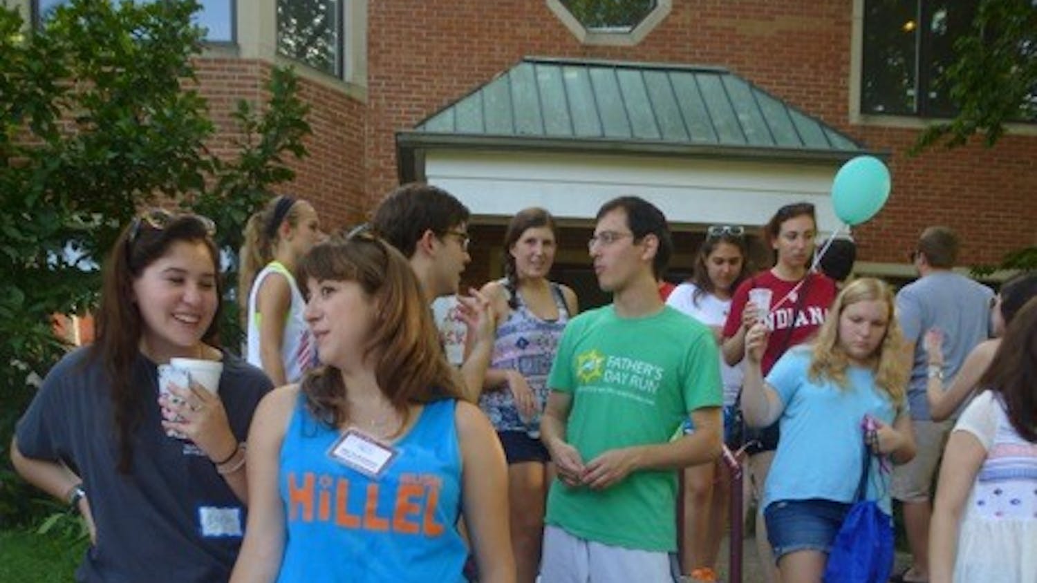 Over 20 Hillel affiliated clubs set up tables in front of the Hillel house on Sunday evening during the annual 'Welcome Back BBQ' event. 