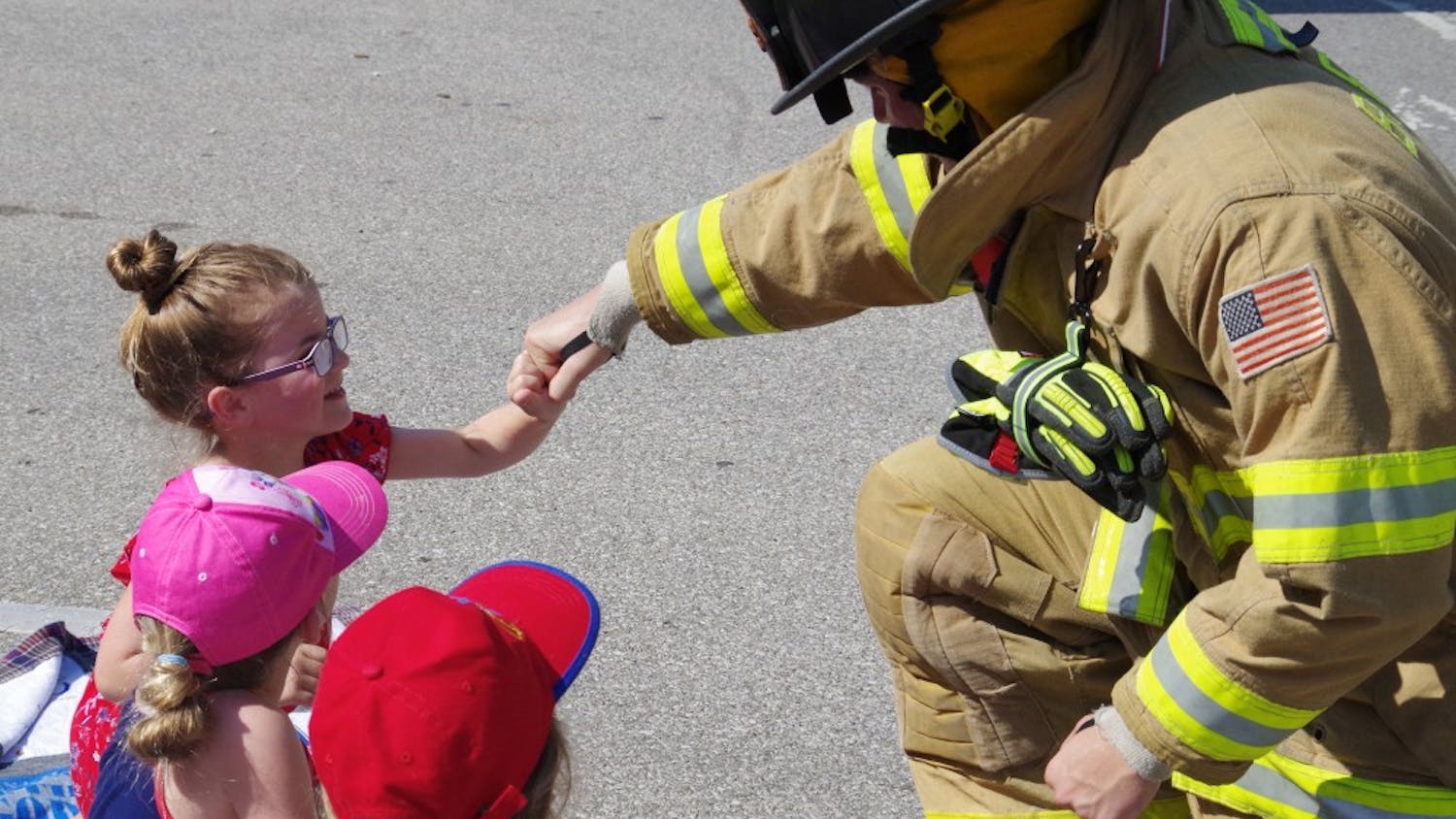Firefighter and Child 