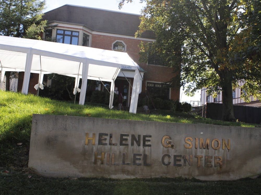 The front of the Helene G. Simon Hillel Center is seen on Oct. 27, 2021, 730 East Third Street. Rabbi Sue Silberberg, Hillel Foundation executive director, said the antisemitism she has seen on campus included mezuzahs being torn off of students&#x27; dorm doors.
