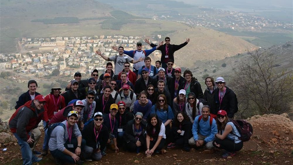 Students, including Ally Turkheimer, gather in Israel during the 2013 Birthright trip. 127 students have already applied for the upcoming summer trips or later trips. 