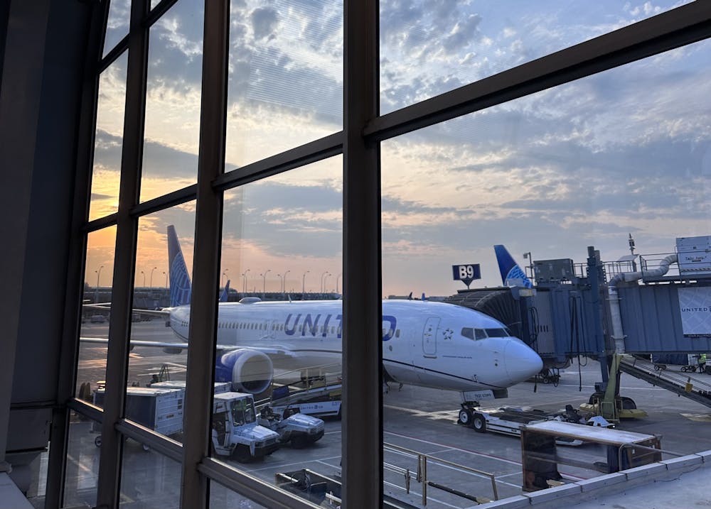 <p>A plane stands outside the international departures terminal at O&#x27;Hare International Airport. Thirty European countries will now require additional authorization for visa-exempt travelers.</p>