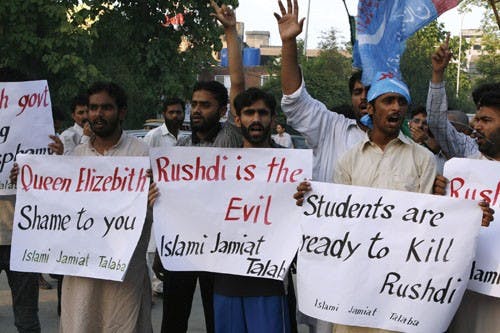 PAKISTAN RUSHDIE KNIGHTHOOD