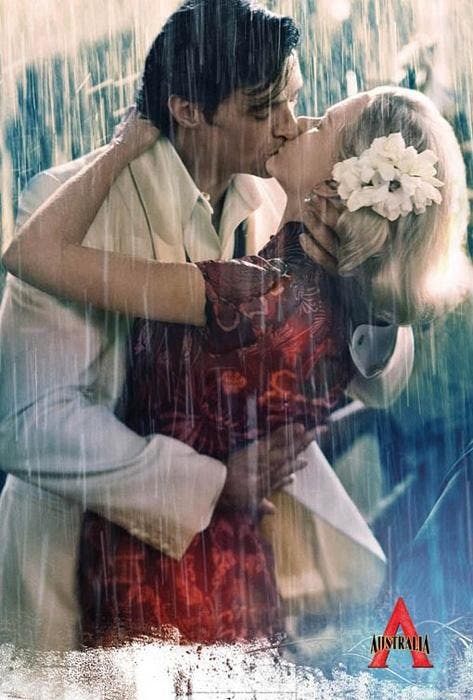 Only in Baz Luhrmann movies can people kiss in the rain but not get wet.