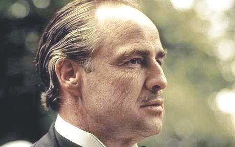 Marlon Brando as the The Godfather.