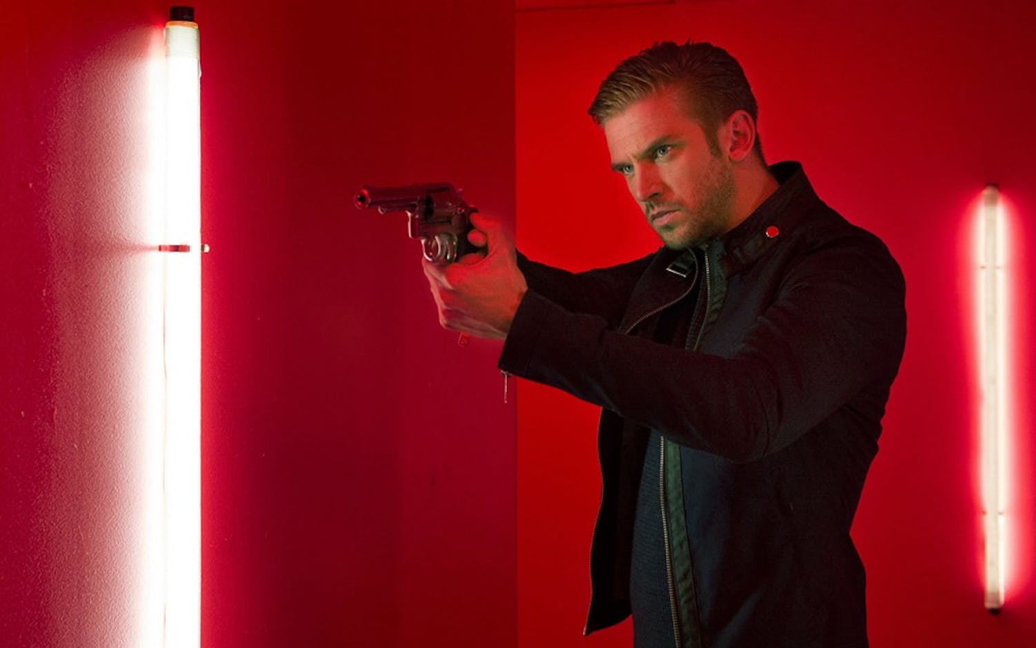 DAN STEVENS stars in the action thriller THE GUEST, opening in September.