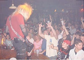 Bloomington residents are treated to two hours worth of rock everytime Hairbangers Ball takes the stage.