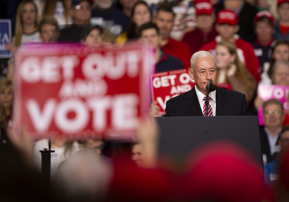 Trump rally in Southport High School 