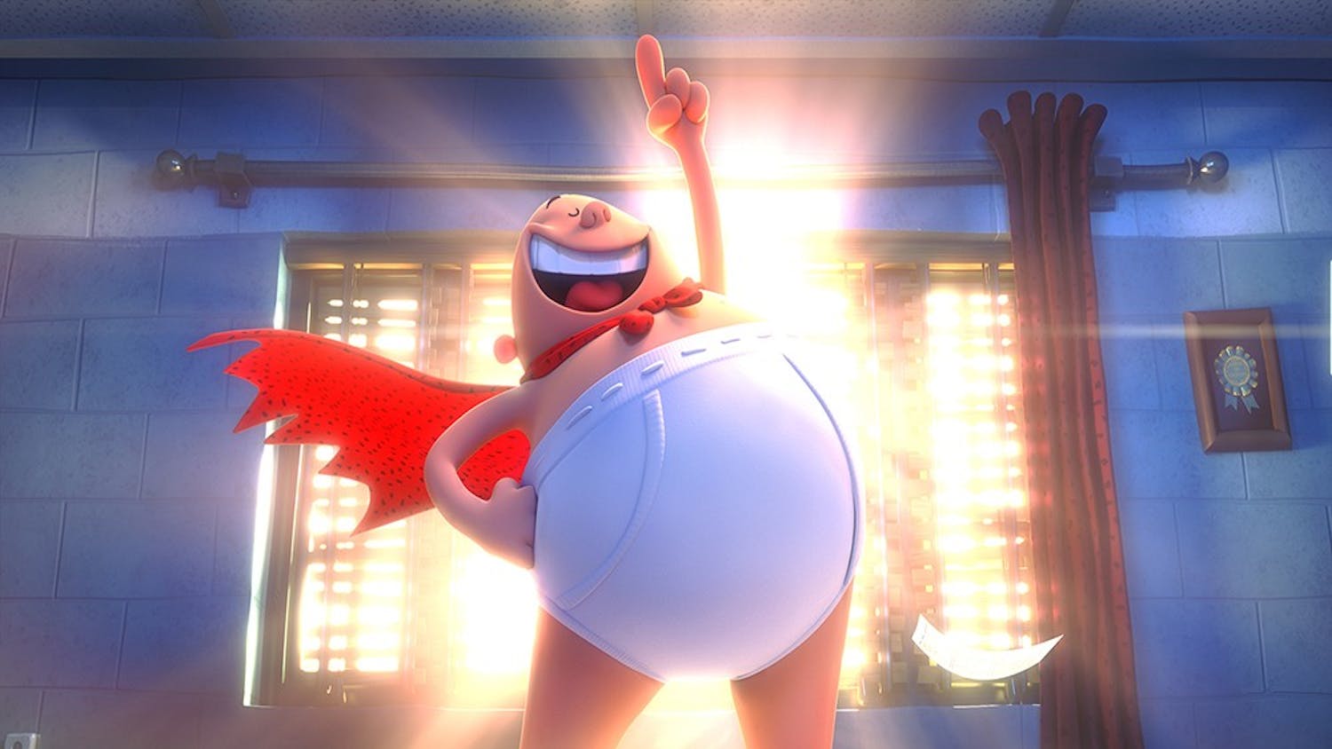Ed Helms stars as Captain Underpants in the movie adaptation of the popular book franchise (Courtesy photo).