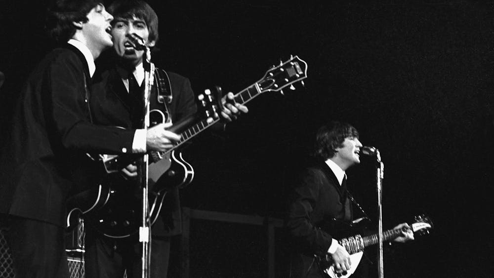 The Beatles perform at a show in 1964 in the United States. The band released &quot;Hey Jude&quot; in 1968. 