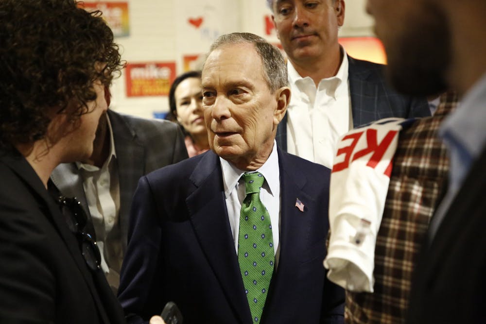 <p>Democratic candidate for president Mike Bloomberg visits Tampa, Florida, for a campaign rally on Jan. 26.</p>