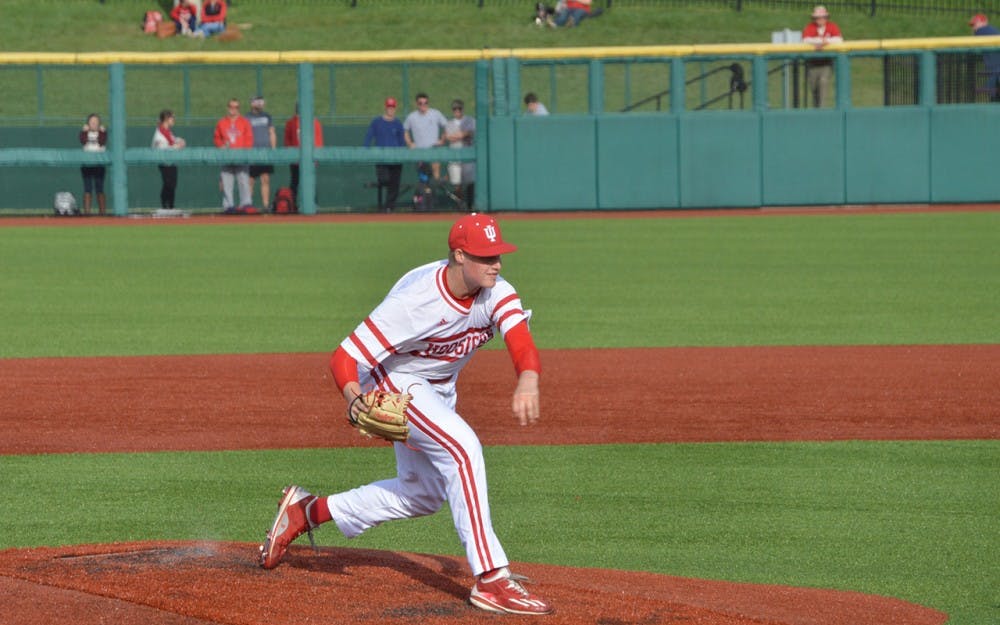 Sophomore pitcher Tim Herrin&nbsp;starts the Hoosiers off Tuesday evening in their game against Ball State. IU beat Ball State, 3-2.&nbsp;