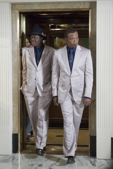 Someone should let Sam Jackson know that he looks like a moron anytime he's not bald. 