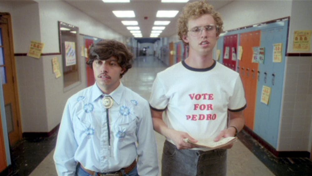 Jon Heder and Efren Ramirez star in "Napoleon Dynamite", released in 2004. IU Auditorium hosted a screening and cast panel Sept. 23, 2021, with Heder, Ramirez and fellow costar Jon Gries.