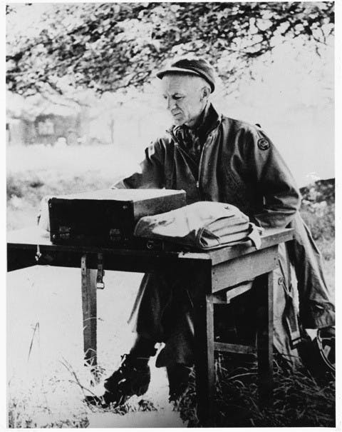 The 70th anniversary of Ernie Pyle's death was commemorated Saturday. Pyle was a journalism student at IU and was also a war correspondent during World War II.