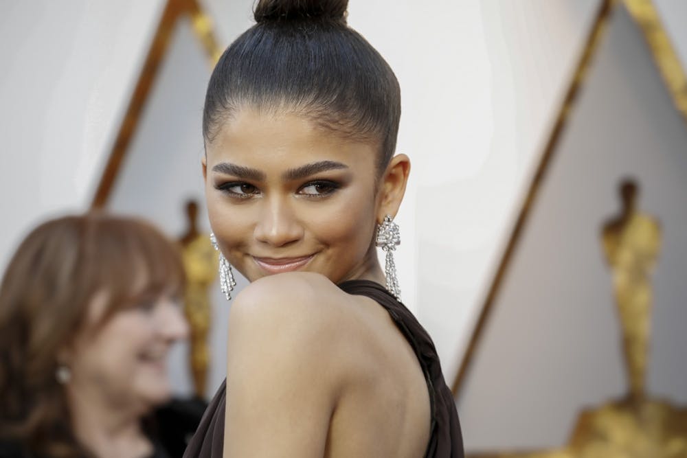<p>Zendaya arrives at the 90th Academy Awards on Sunday, March 4, 2018, at the Dolby Theatre at Hollywood &amp; Highland Center in Hollywood.</p>