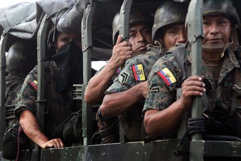 APTOPIX Ecuador Colombia