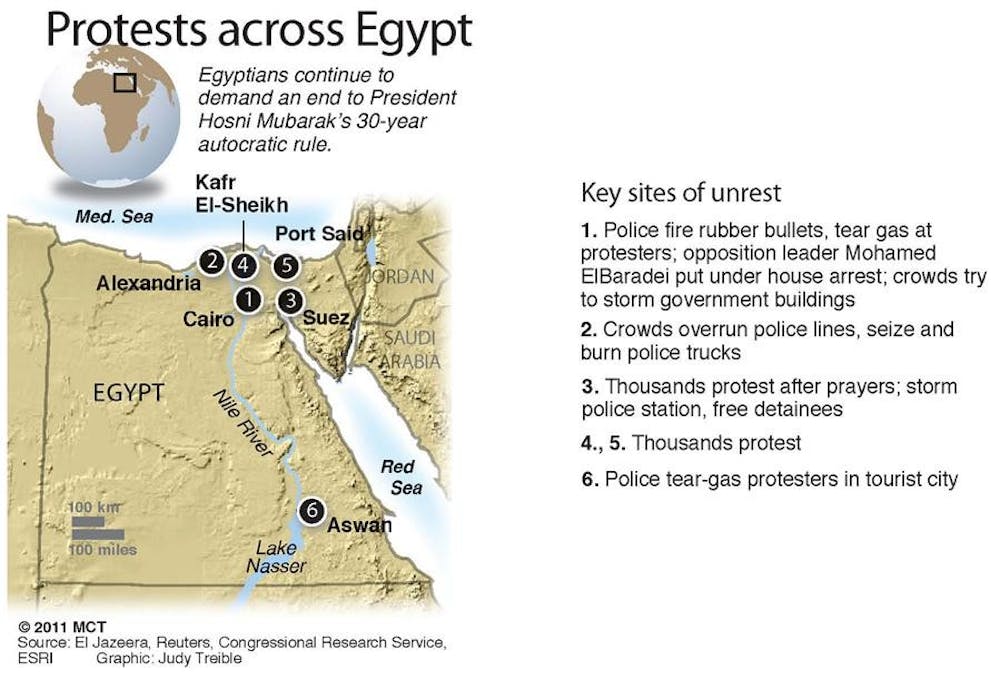 Protest across Egypt