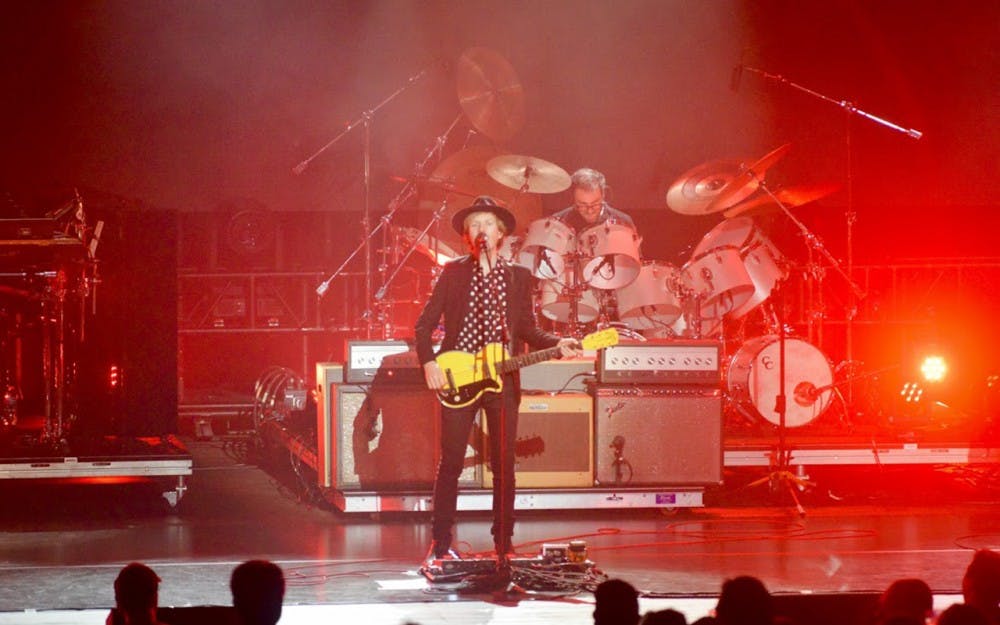 Beck performs at the IU Auditorium Thursday night.&nbsp;