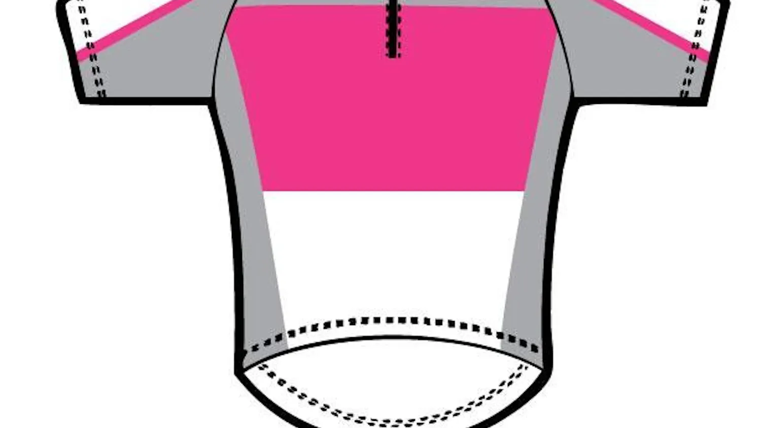 Pink White Gray Jersey
