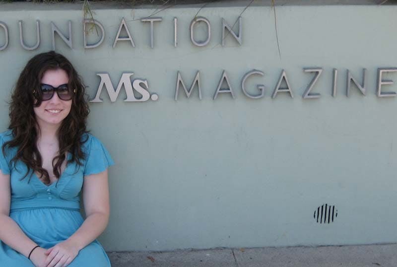 Skybetter is interning at Ms. Magazine in L.A.