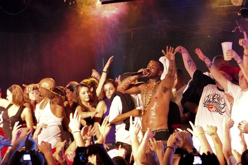 West Coast hip hop artist The Game performs to a packed house Tuesday evening at Jake's. The multi-platinum-selling rapper is currently on a World tour in support of his latest album, L.A.X.