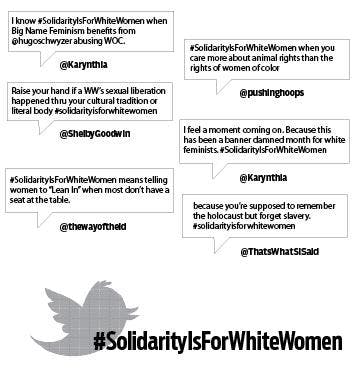 #SolidarityIsForWhiteWomen