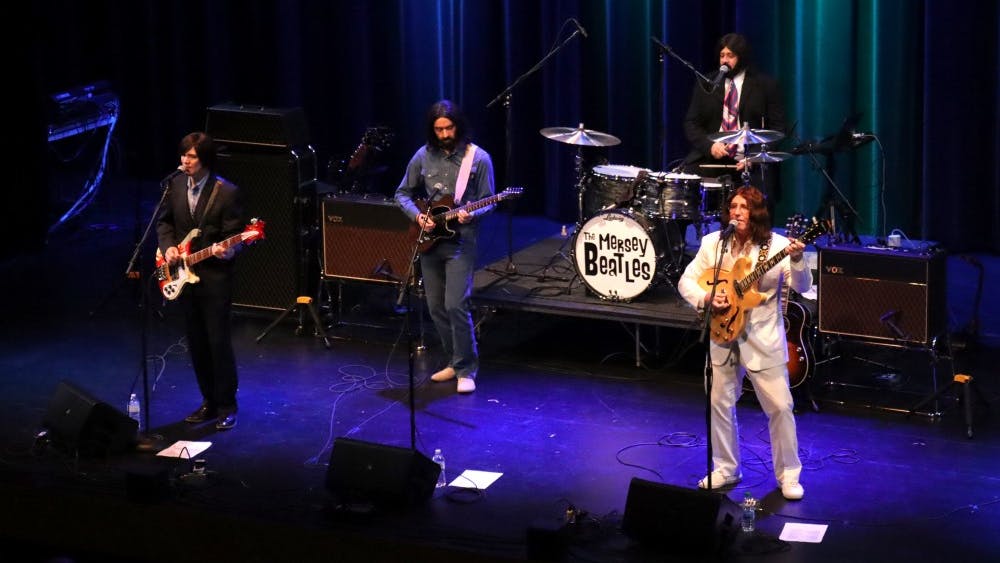 The Mersey Beatles perform on Oct. 16 at the Buskirk-Chumley Theater. The Beatles tribute band performed the entire Abbey Road album live.