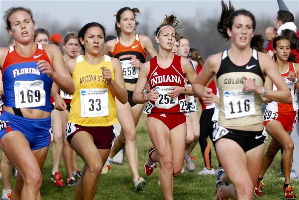 Junior Sarah Pease tries to pull ahead in the pack during the NCAA Cross Country Championships on Nov. 22 2010 at the Wabash Valley Family Sports Center in Terre Haute. IU begins its 2011 season on Sept. 10 at the Indiana Open in Bloomington.