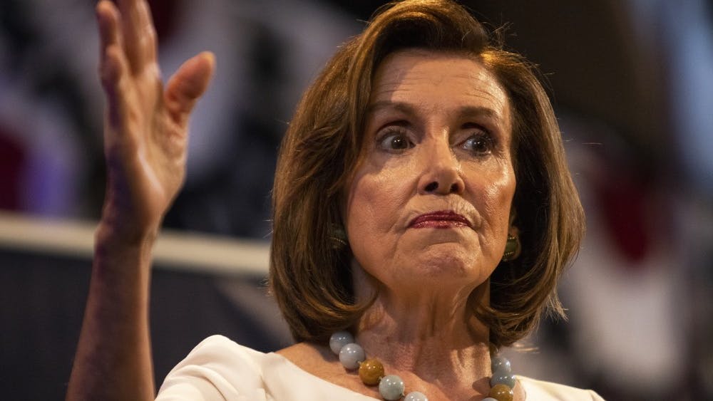Democratic representative Nancy Pelosi spoke during the 2019 Young Democrats of America Convention on July 19 at Crowne Plaza in Indianapolis.&nbsp;